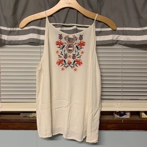 Maurices embroidery tank top